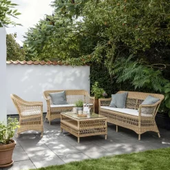 Sika-Design Charlot 3-seater sofa, natural - white