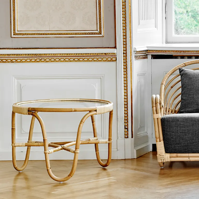 Sika-Design Charlottenborg table, natural rattan