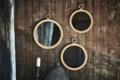 Sika-Design Ella mirror, large, natural rattan