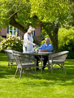 Sika-Design Emma chair, antique grey - white