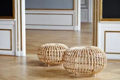 Sika-Design Franco Albini Exterior ottoman, small, natural