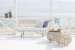 Sika-Design Franco Albini Exterior ottoman, large, white