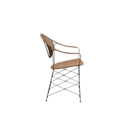 Sika-Design Funky dining chair, hazelnut rattan