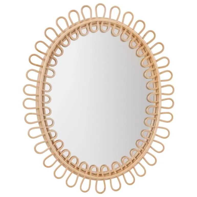 Sika-Design Luella mirror, natural rattan
