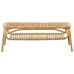 Sika-Design Machiya bench, natural rattan