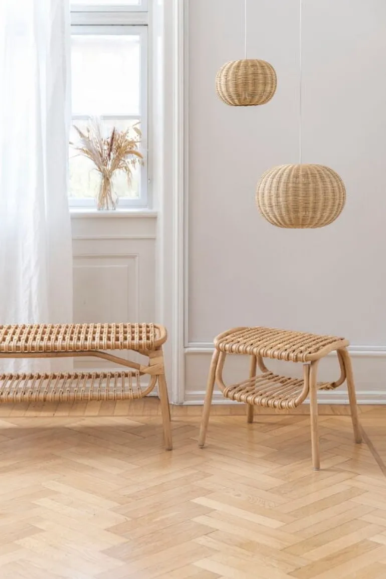 Sika-Design Machiya stool, natural rattan