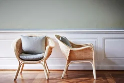 Sika-Design Madame lounge chair, natural rattan - dark grey