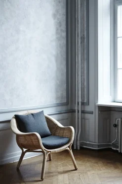 Sika-Design Madame lounge chair, natural rattan - dark grey