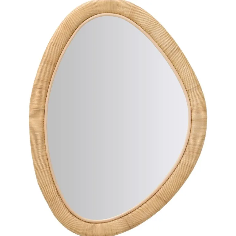 Sika-Design Malou mirror, 70 x 55 cm, natural rattan