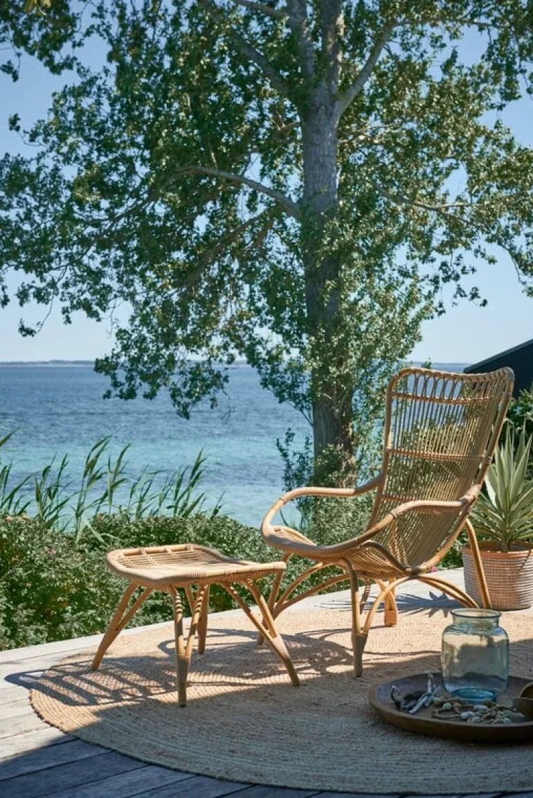 Sika-Design Monet Exterior footstool, natural