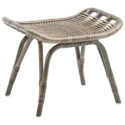 Sika-Design Monet footstool, taupe rattan