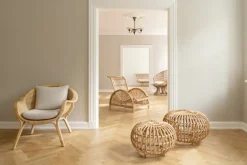 Sika-Design Paris lounge chair, natural rattan