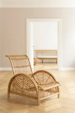 Sika-Design Paris lounge chair, natural rattan