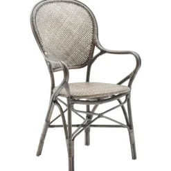 Sika-Design Rossini dining armchair, taupe rattan