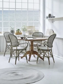 Sika-Design Rossini dining armchair, taupe rattan