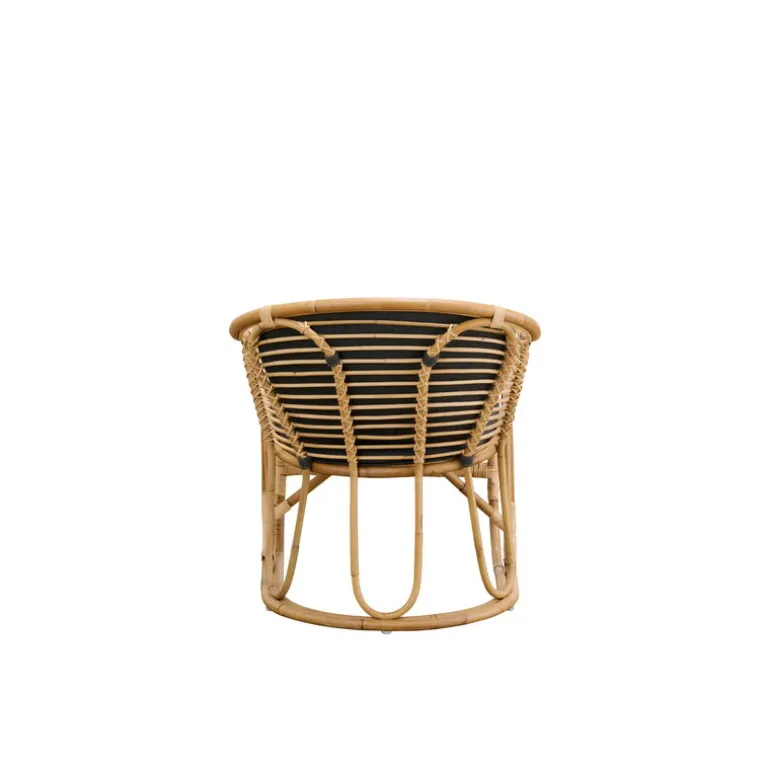 Sika-Design Swing lounge chair, natural rattan - dark grey