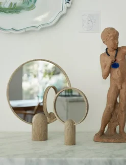 Skagerak Aino mirror, large, oak