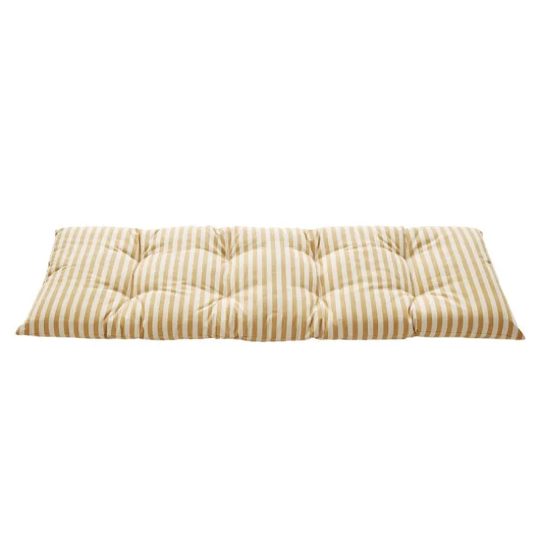 Skagerak Barriere outdoor cushion, 125 x 43 cm, golden yellow stripe
