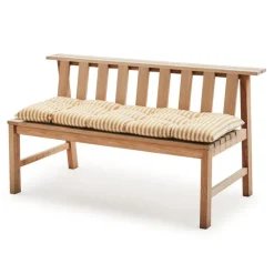 Skagerak Barriere outdoor cushion, 125 x 43 cm, golden yellow stripe