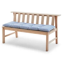 Skagerak Barriere outdoor cushion, 125 x 43 cm, sea blue stripe