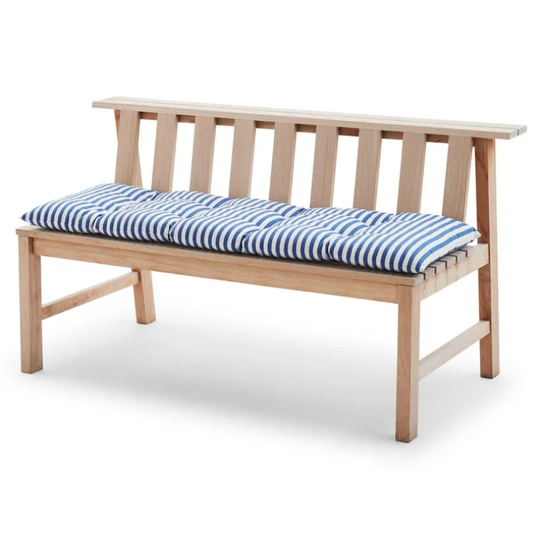 Skagerak Barriere outdoor cushion, 125 x 43 cm, sea blue stripe