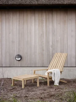 Skagerak Between Lines deck chair, teak