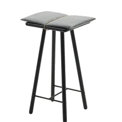 Skagerak Georg bar stool, low, black