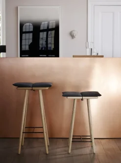 Skagerak Georg bar stool, low, oak