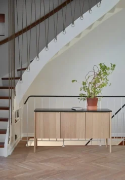 Skagerak Jut cabinet, black marble