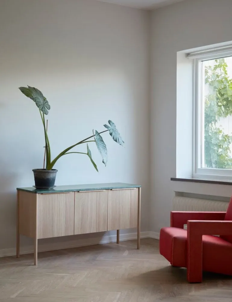 Skagerak Jut cabinet, green marble