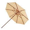 Skagerak Messina parasol ø 270 cm, striped, gold - white
