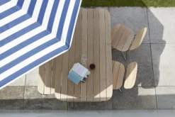 Skagerak Messina parasol ø 270 cm, striped, blue - white