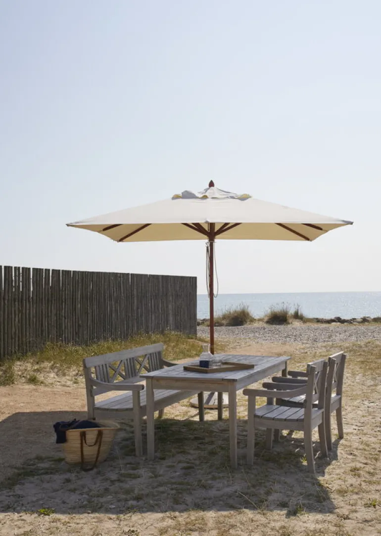 Skagerak Messina parasol 300 x 300 cm, white