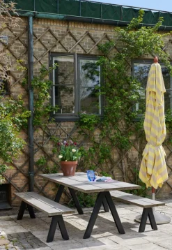 Skagerak Messina umbrella 300 x 300 cm, lemon - sand