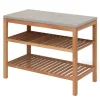 Skagerak Pantry Module 2 work station, teak - limestone