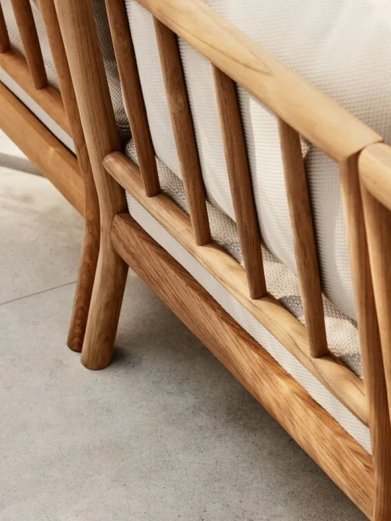 Skagerak Tradition corner module, teak - light sand