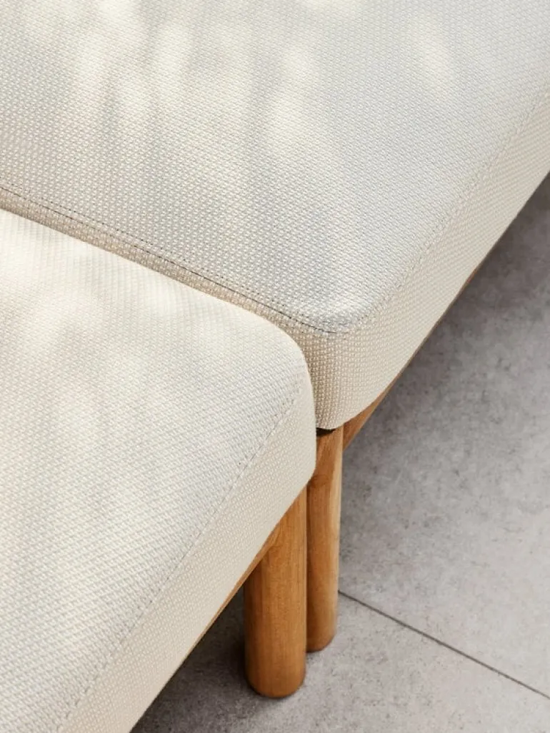 Skagerak Tradition corner module, teak - light sand