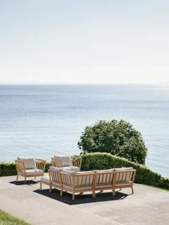 Skagerak Tradition corner module, teak - light sand