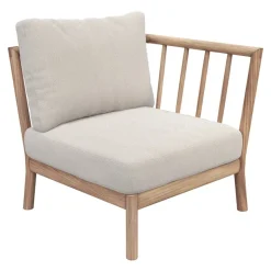 Skagerak Tradition end module, teak - light sand