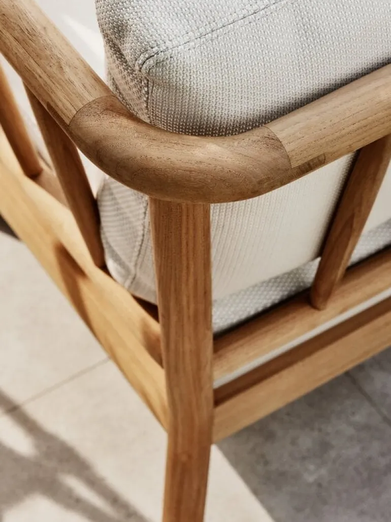 Skagerak Tradition end module, teak - light sand