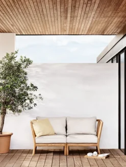 Skagerak Tradition end module, teak - light sand