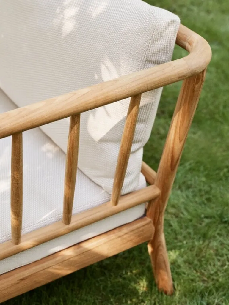 Skagerak Tradition end module, teak - light sand