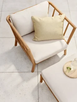 Skagerak Tradition lounge chair, teak - light sand