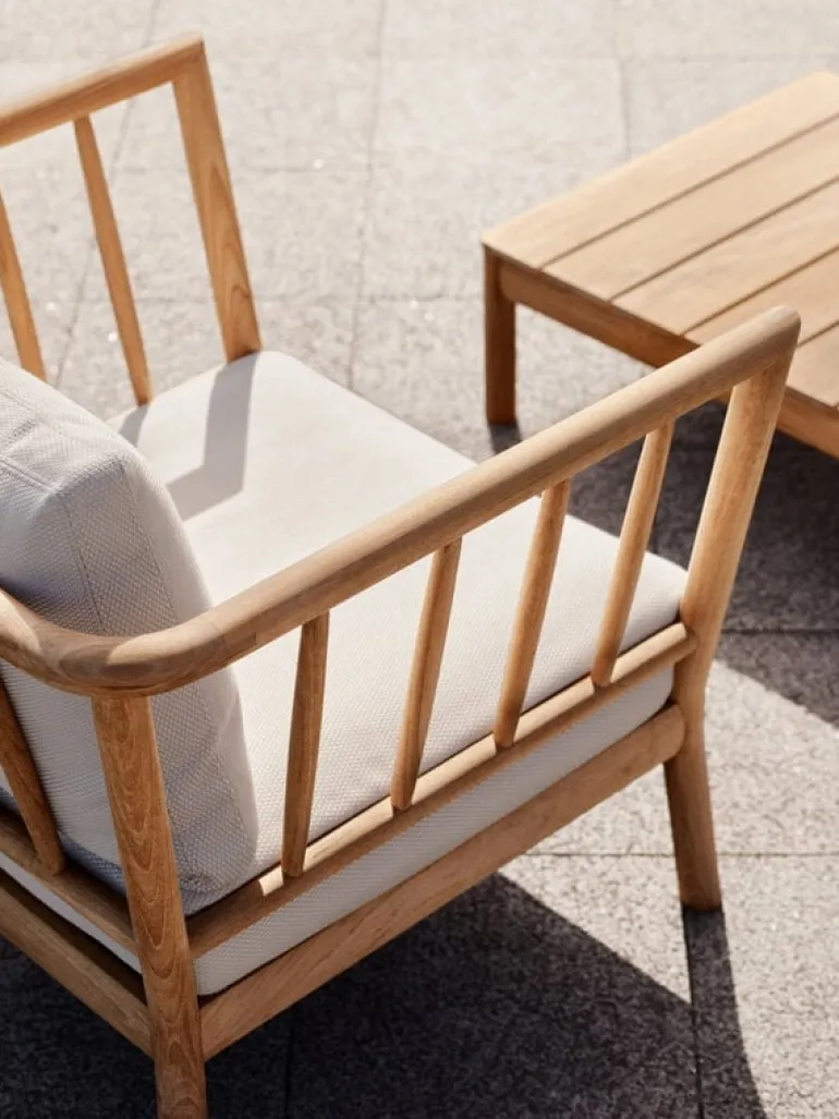 Skagerak Tradition lounge table, low, teak