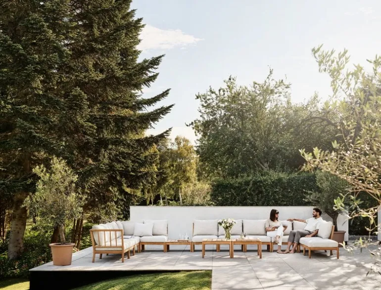 Skagerak Tradition lounge table, low, teak