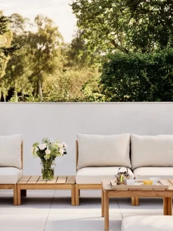 Skagerak Tradition lounge table, high, teak