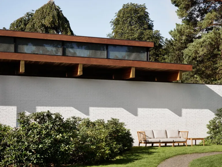 Skagerak Tradition lounge table, high, teak