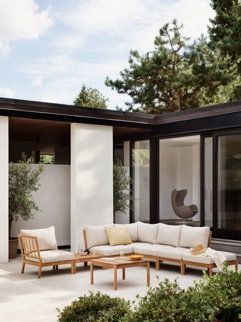 Skagerak Tradition spacer module, teak - light sand