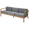 Skagerak Virkelyst 3-seater sofa, teak - ash grey