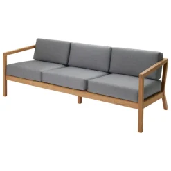 Skagerak Virkelyst 3-seater sofa, teak - ash grey